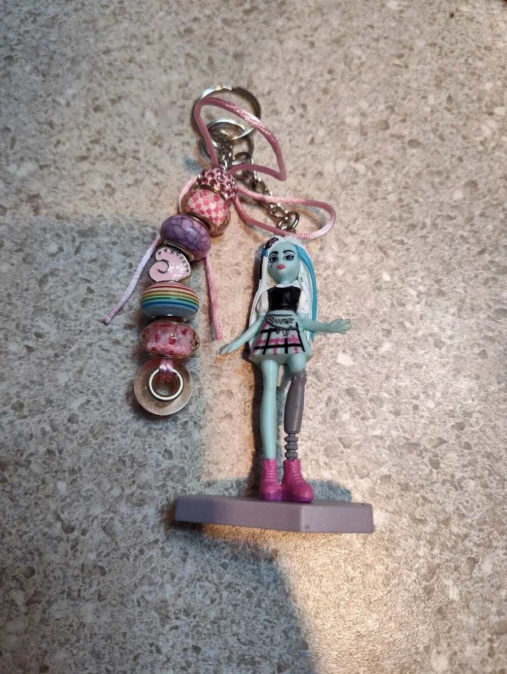 Blue & Pink Doll Keychain Charm